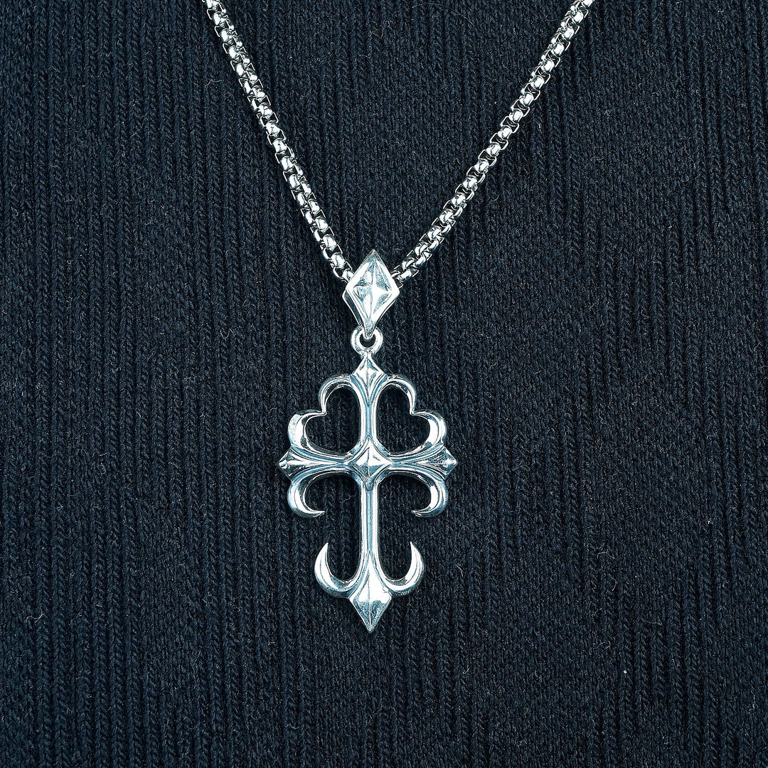 Sterling silver Cross Chain pendant