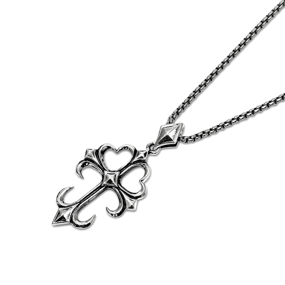 Sterling silver Cross Chain pendant