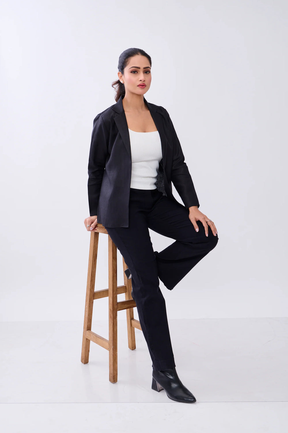 The Label GAIA Hemp Women's Open-Front Blazer