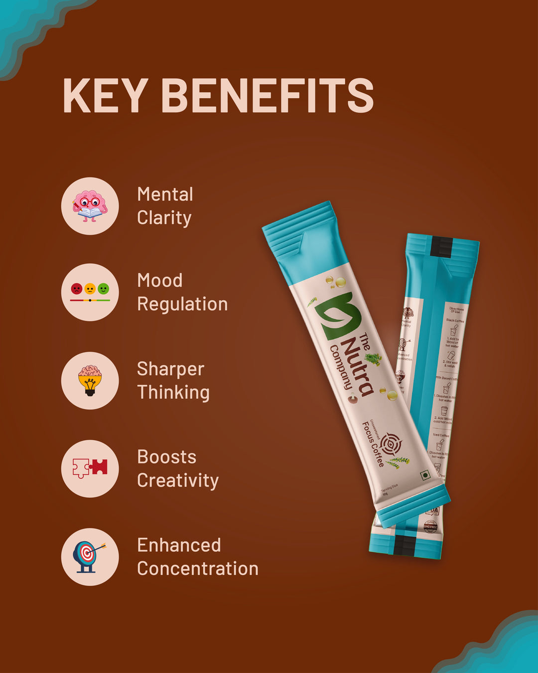 Focus Coffee with L-Theanine & Rhodiola | No-Jitter Mental Clarity Coffee India