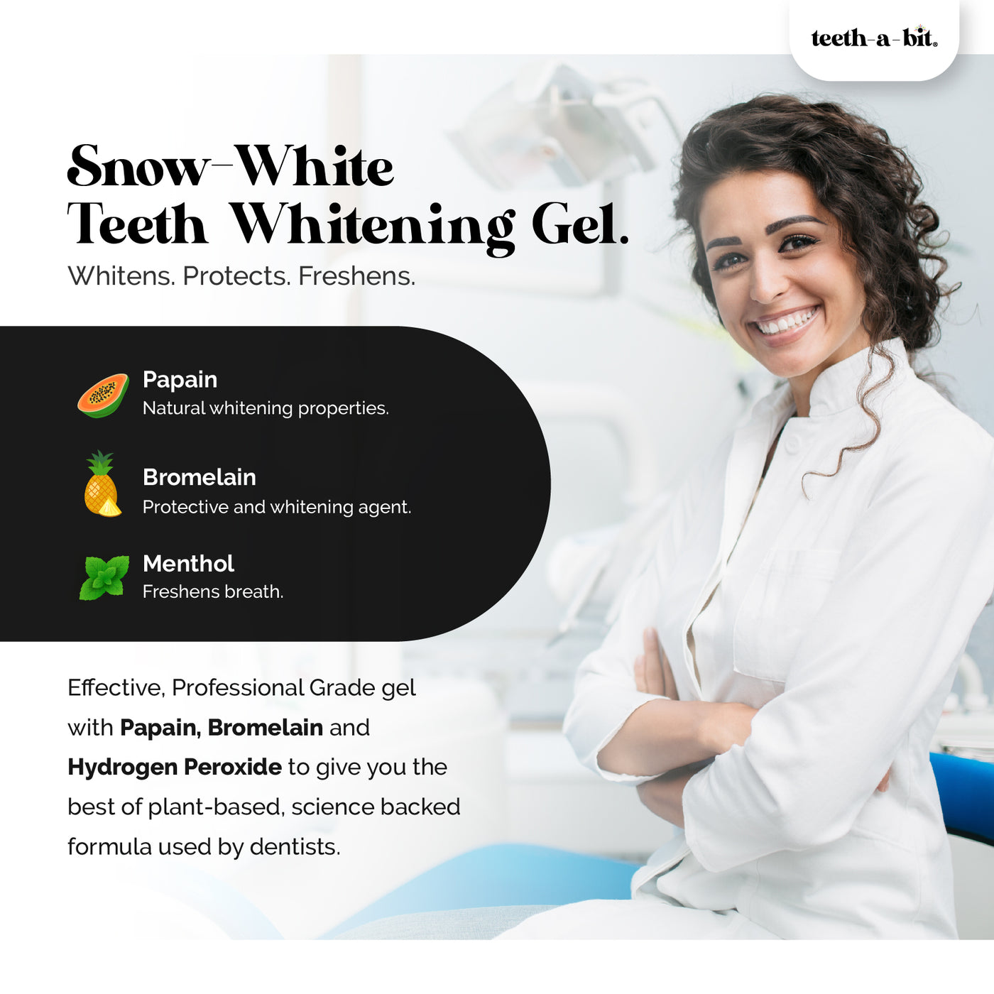 Teeth Whitening Snow White Gel | Plant-Based, Enamel Safe (20gm)