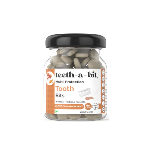 Multi-Protection Clove Cinnamon Mint Tooth Bits | SLS Free, Plant Based (60 Count)