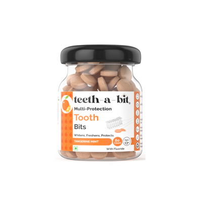 Multi-Protection Tangerine Mint Tooth Bits | SLS Free, Plant Based (60 Count)