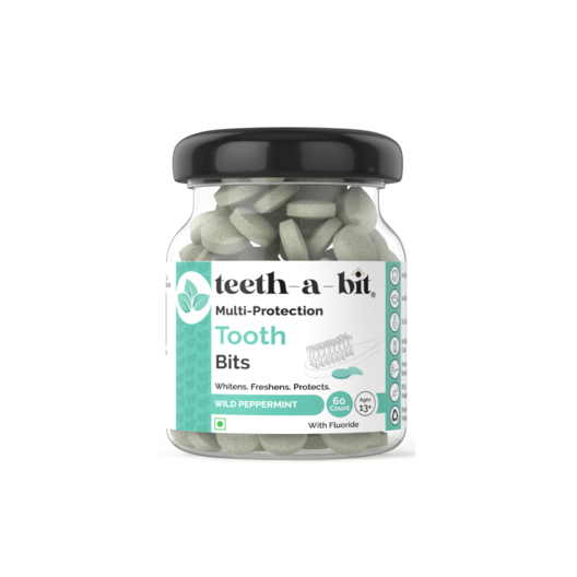 Multi-Protection Wild Peppermint Tooth Bits | SLS Free, Plant Based (60 Count)