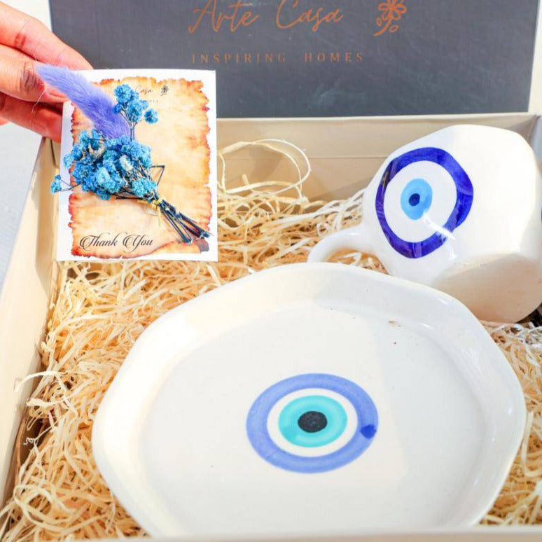 Nazar Is Real Gift Box | Evil Eye Cup & Saucer Romantic Gift Set – ArteCasa