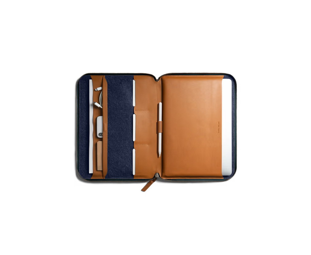 Urbane Tech Folio(Black,Tan)