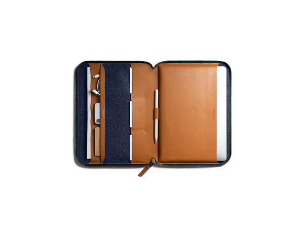 Urbane Tech Folio(Black,Tan)