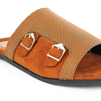 T-Rad Double Monk Strap Sandals - Tan