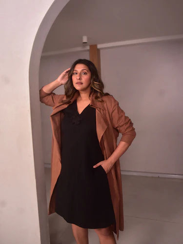 WhySoBlue Tan Trench Jacket