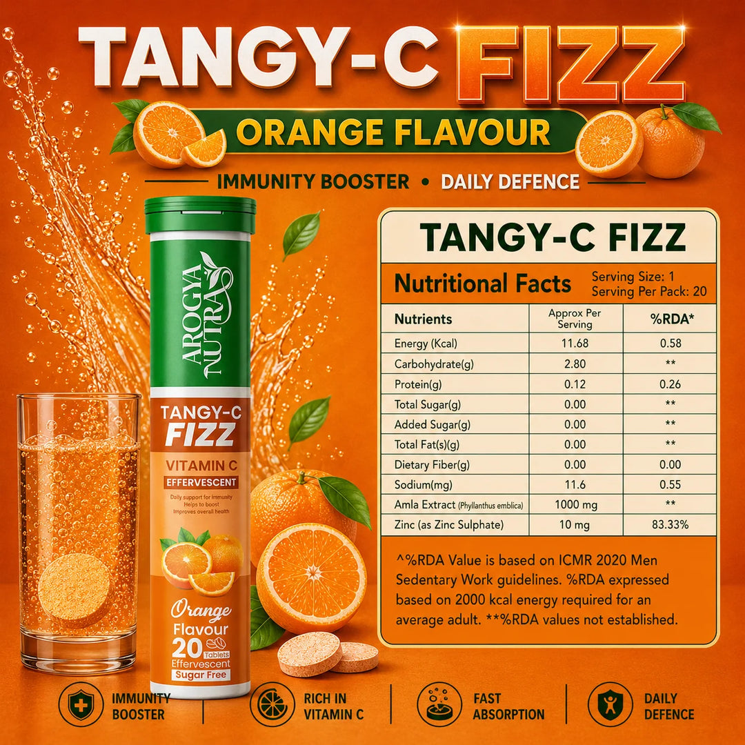 Tangy-C Fizz │ Vitamin C & Zinc │ Orange Flavor