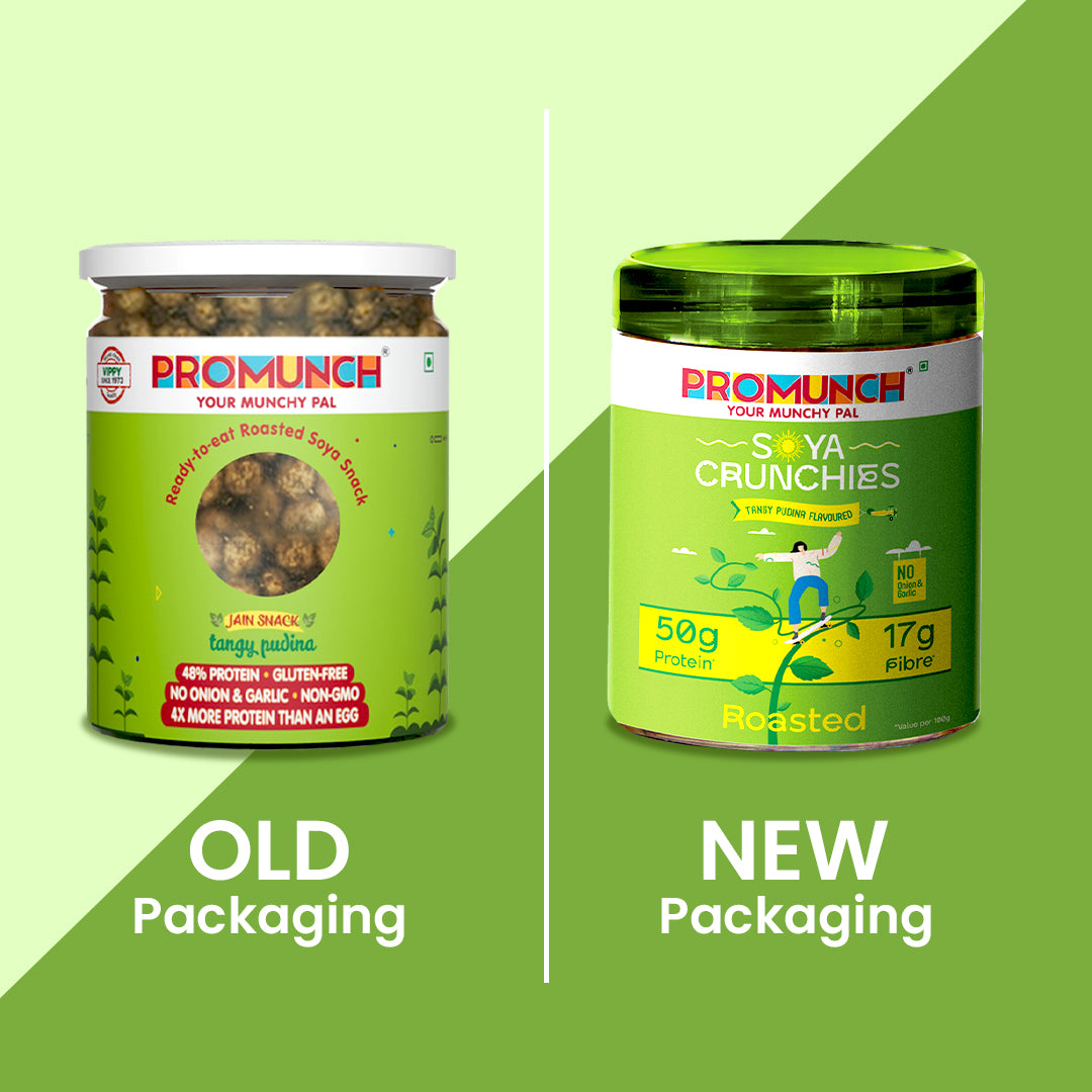 Tangy Pudina Protein Crunchies 150gm