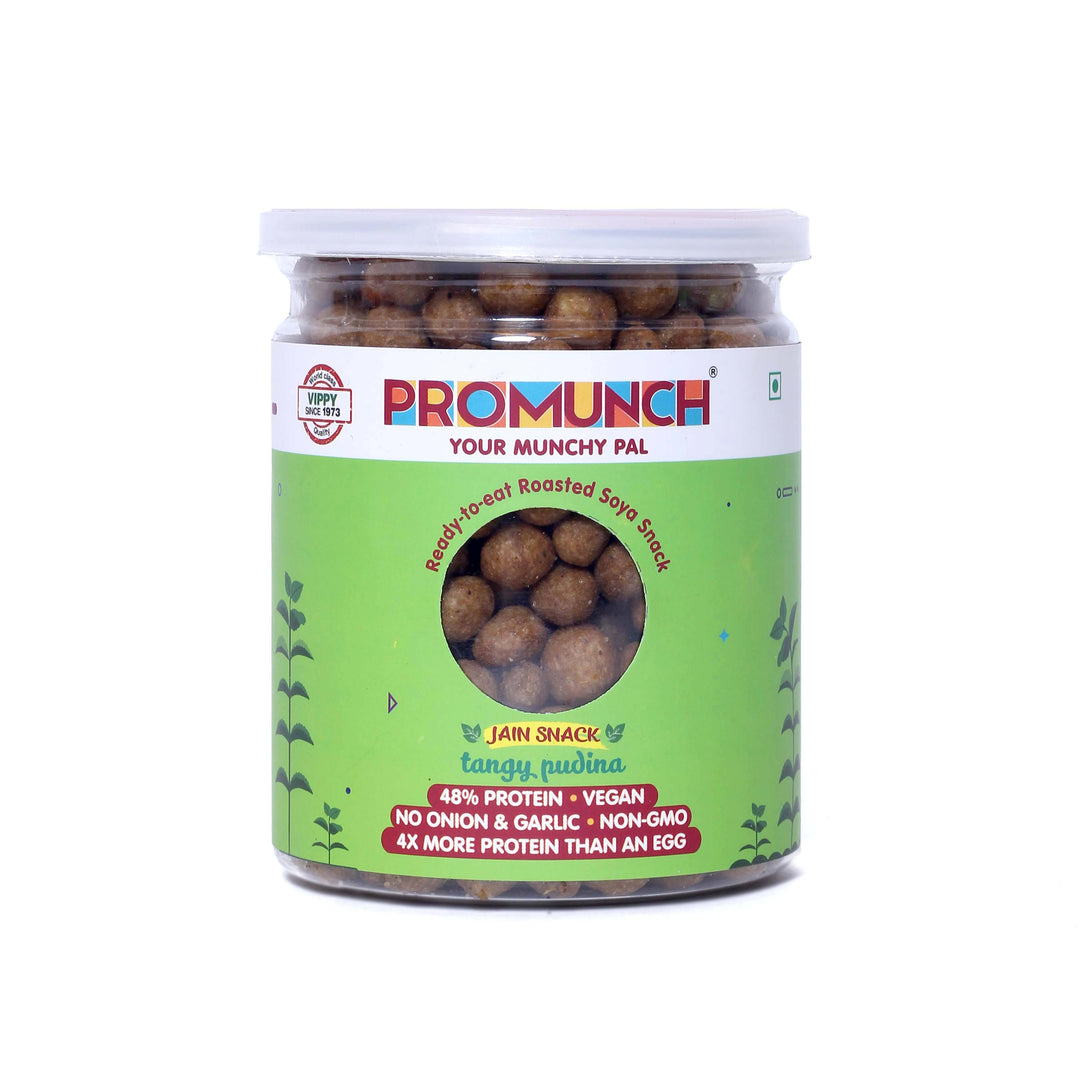 Healthy Tangy Pudina Soya Chunks - High Protein, Low-Calorie