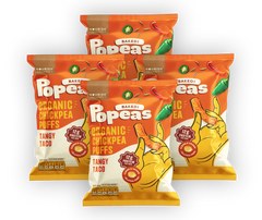 NOURISH ORGANICS Tangy Taco Protein Puffs - Pack of 4, (60G)