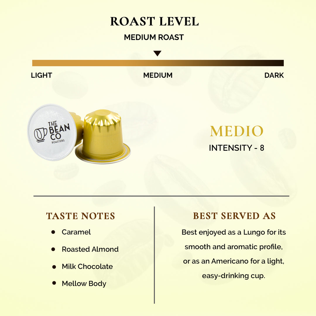 The Bean Co Roaster Medio Aluminium Coffee Capsules | Combo Pack