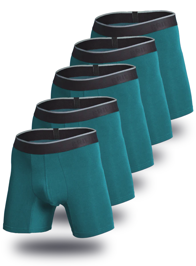 Briefly Bamboo Boxer Briefs 5 Pack