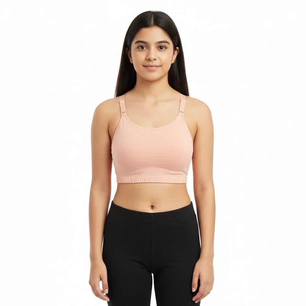 Bamboo Fabric Teenager Sports Bra – Ultra Soft, Stretchy & Sweat-Proof