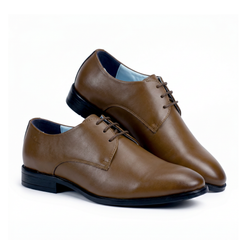 The Captain Tan Derby Shoes