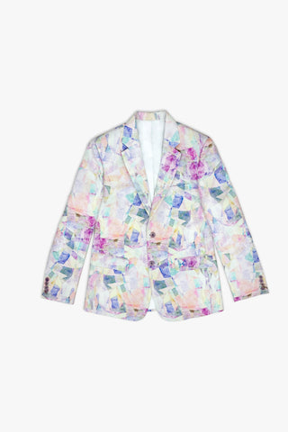 Adam Leaves Theo- Hamp printed blazer
