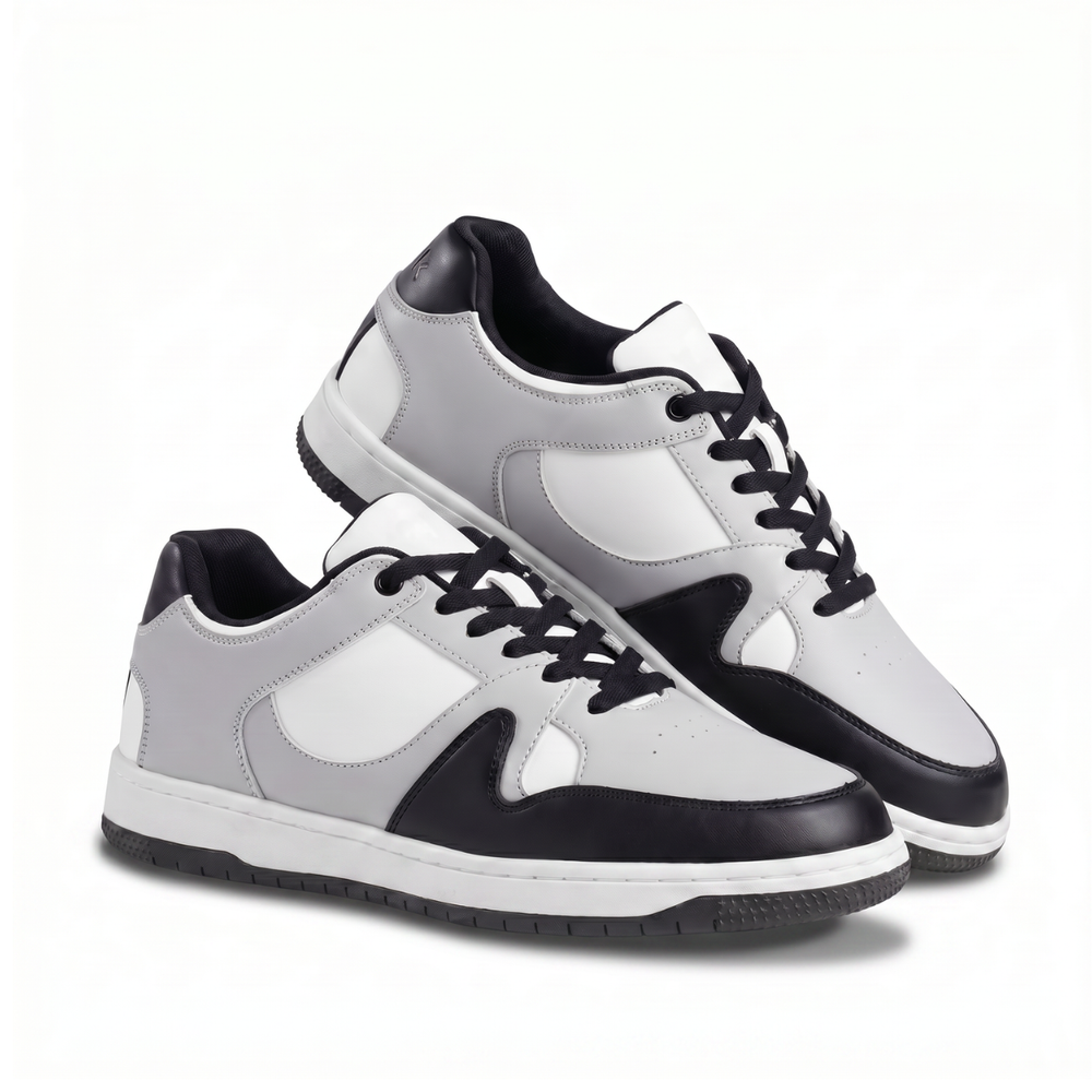 Trace Black & Grey Signature Sneakers