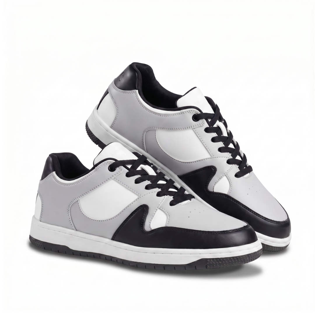 Trace Black & Grey Signature Sneakers