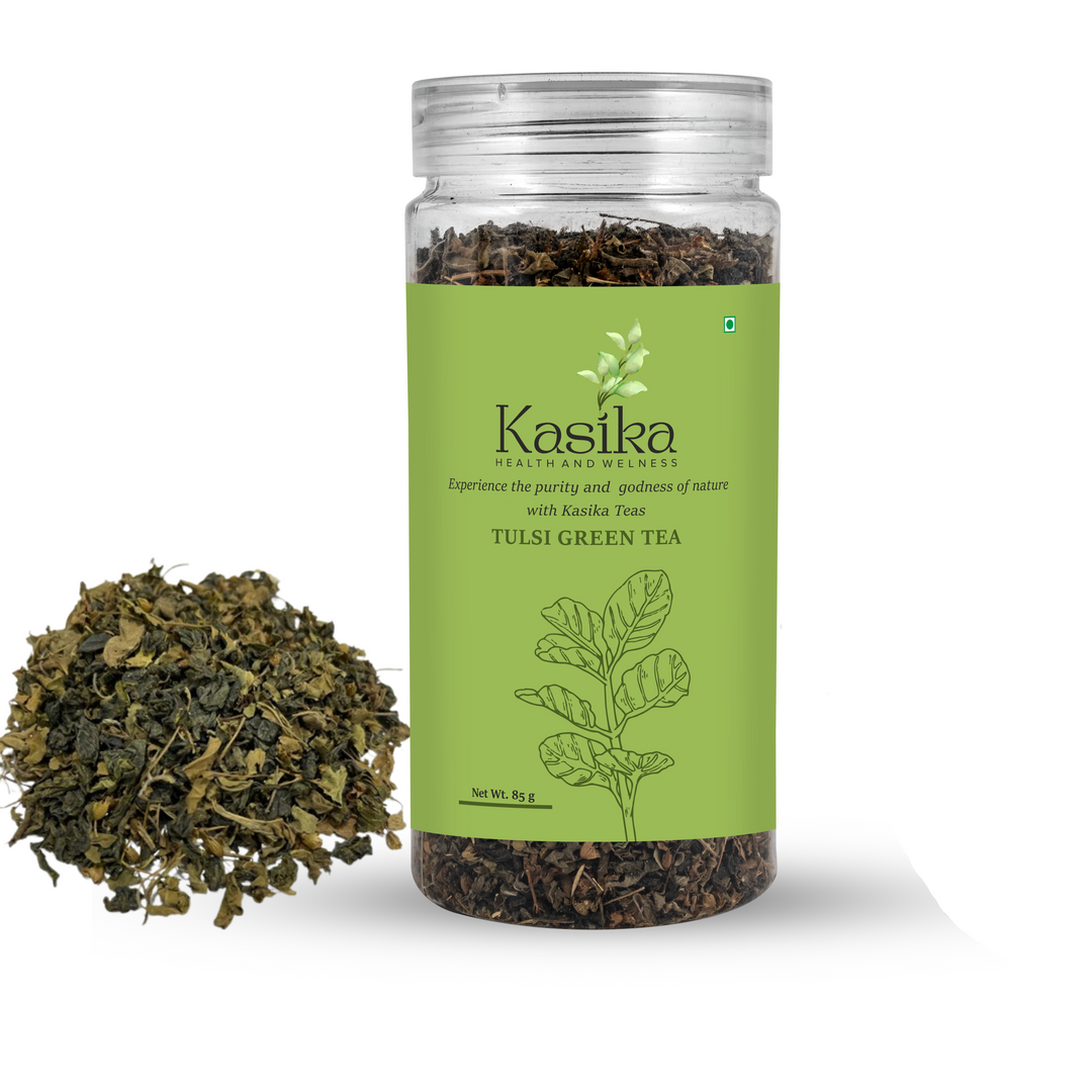 Kasika Rose and Tulsi Tea Caffeine Free Combo in Loose Tea