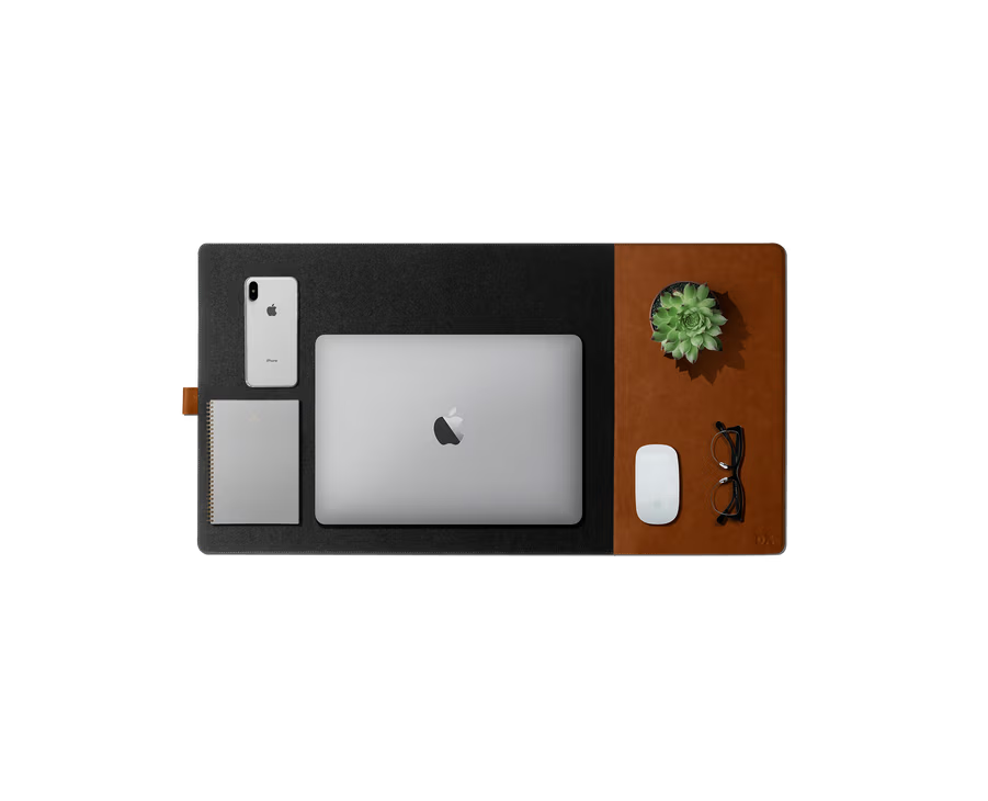 Turf 2.0 Felt Desk Mat and Mouse Pad( Green,Grey)