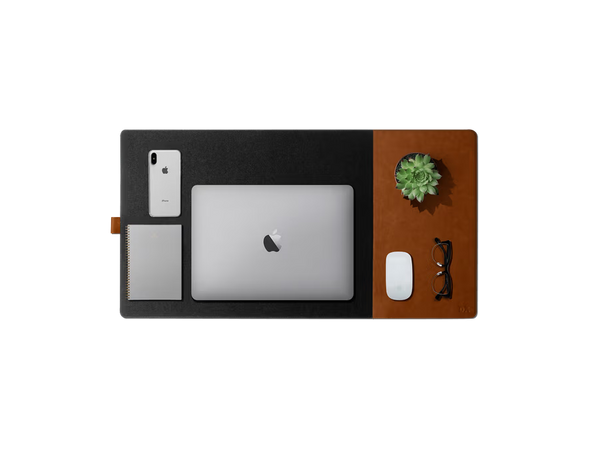 Turf 2.0 Felt Desk Mat and Mouse Pad( Green,Grey)