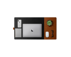 Turf 2.0 Felt Desk Mat and Mouse Pad( Green,Grey)