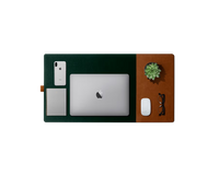 Turf 2.0 Felt Desk Mat and Mouse Pad( Green,Grey)