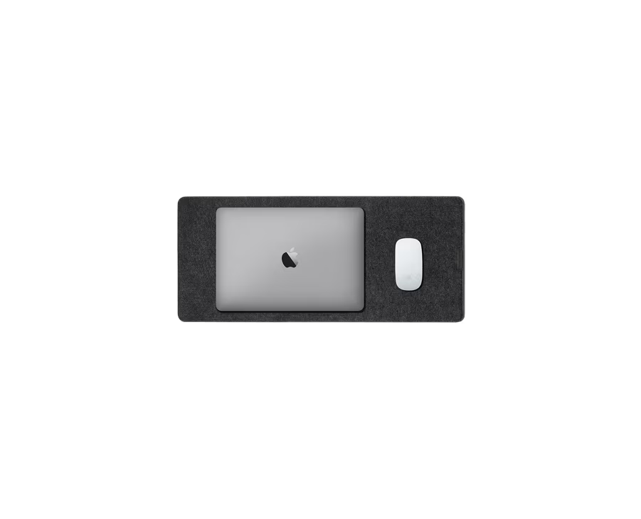 Turf Felt Mini Desk Mat(Black,Blue)