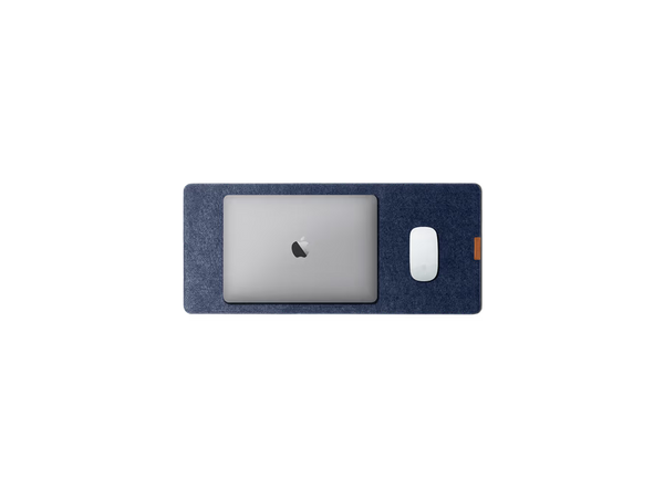 Turf Felt Mini Desk Mat(Black,Blue)