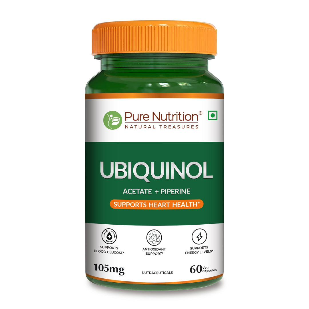 Ubiquinol 105mg with Piperine  Active CoQ10 | Energy & Heart Health