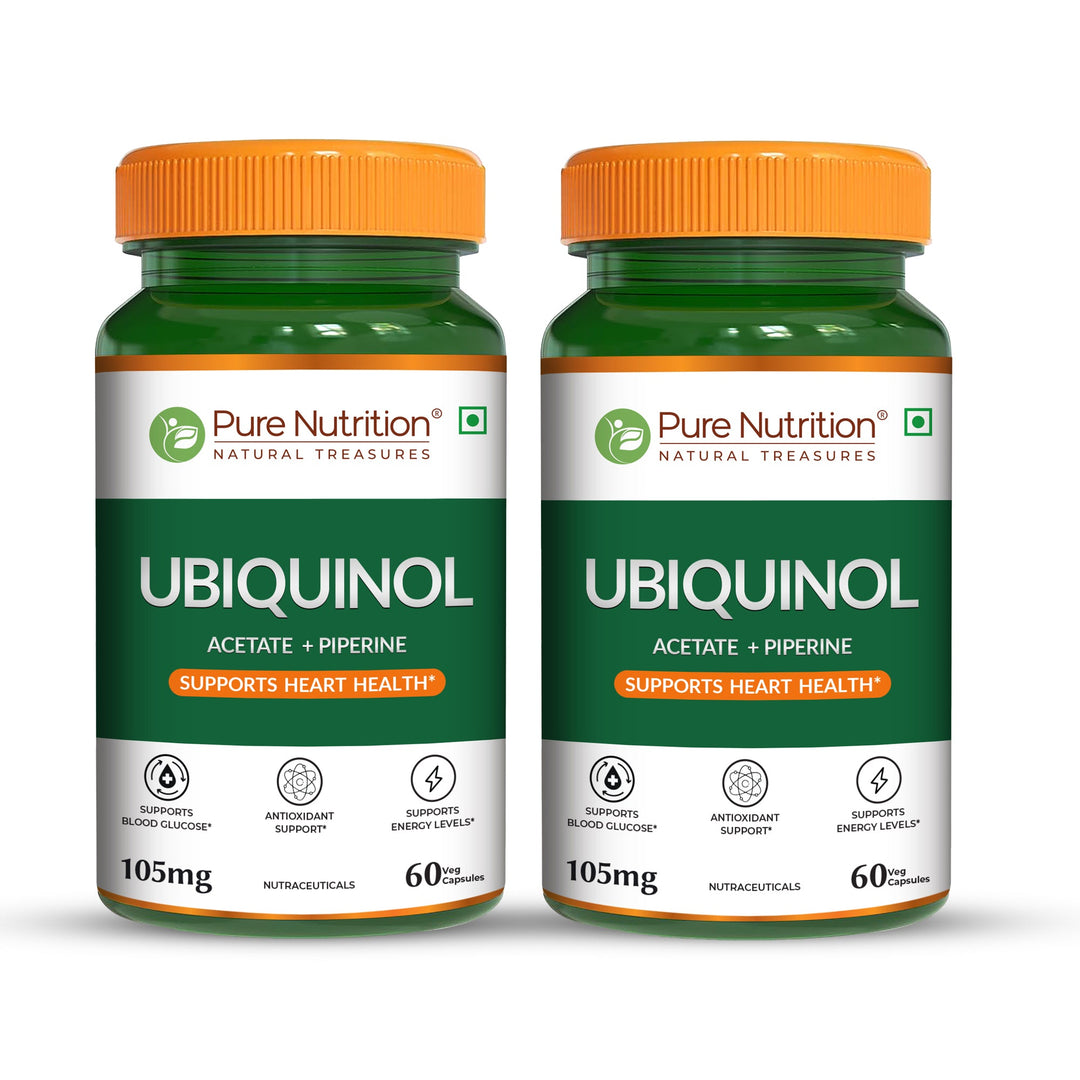 Ubiquinol 105mg with Piperine  Active CoQ10 | Energy & Heart Health