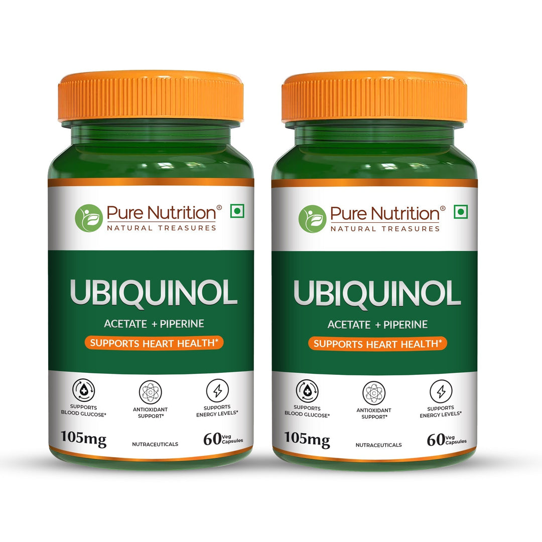 Ubiquinol 105mg with Piperine  Active CoQ10 | Energy & Heart Health