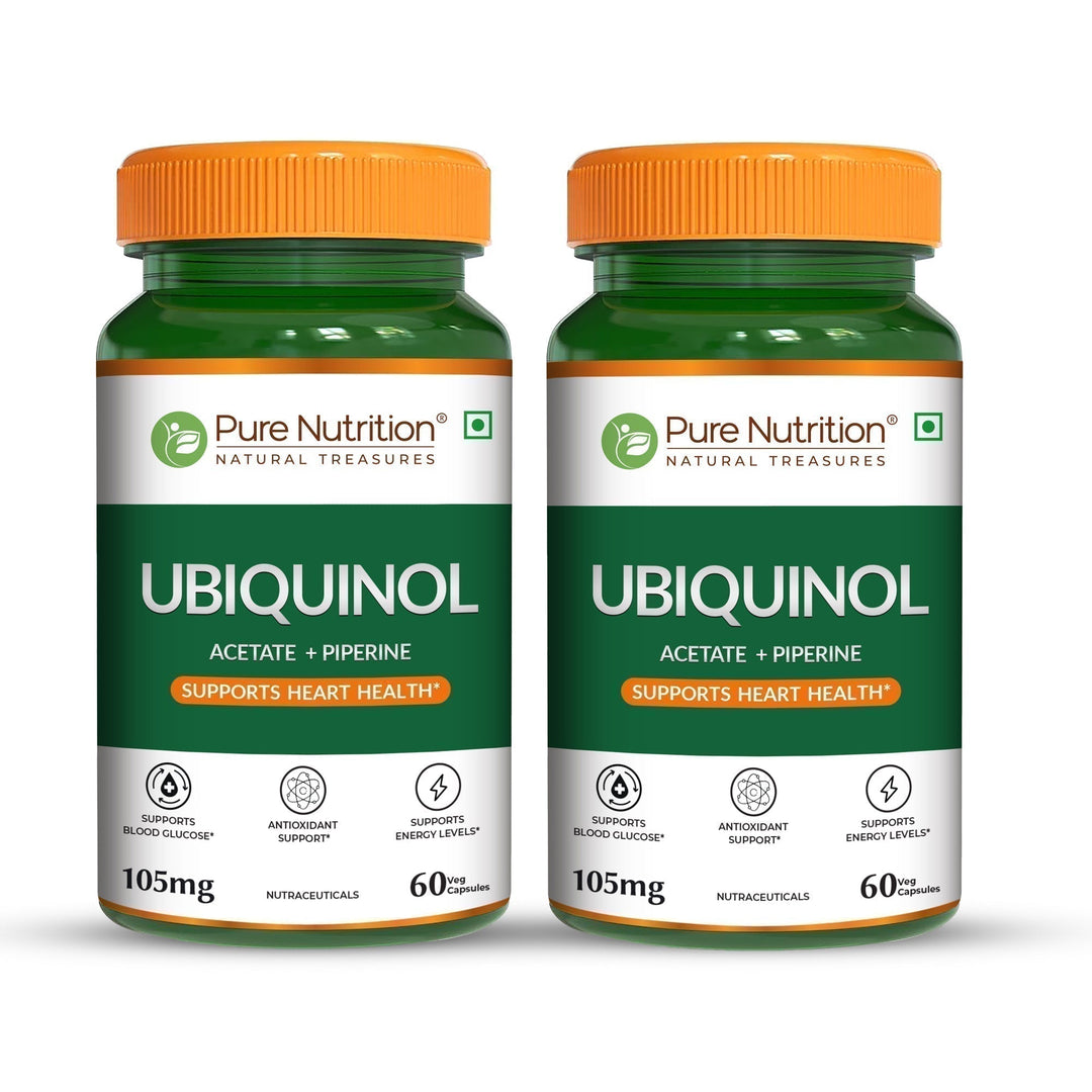 Ubiquinol 105mg with Piperine  Active CoQ10 | Energy & Heart Health