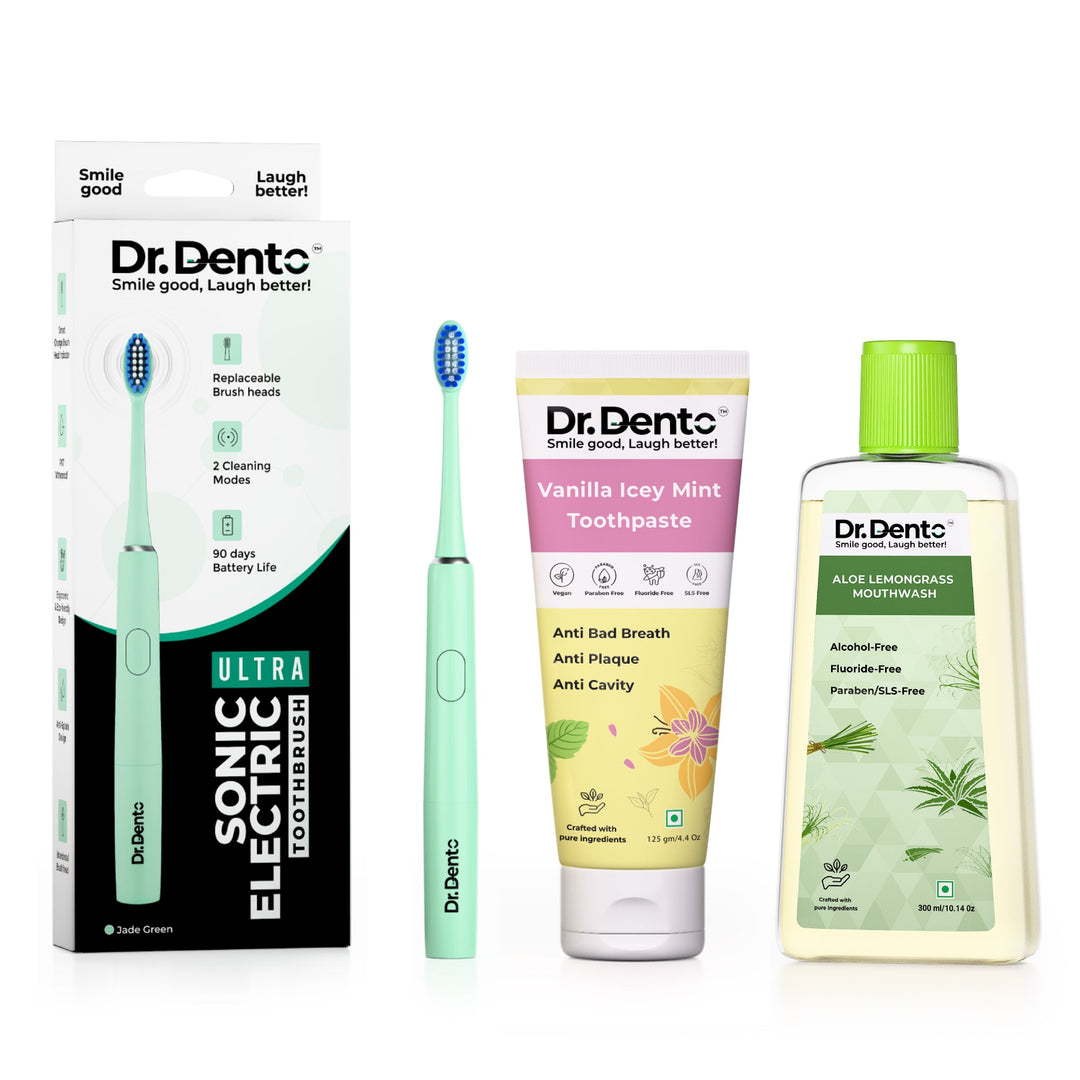 Complete Oral Care Essentials (Ultra Toothbrush, Toothpaste & Mouthwash)