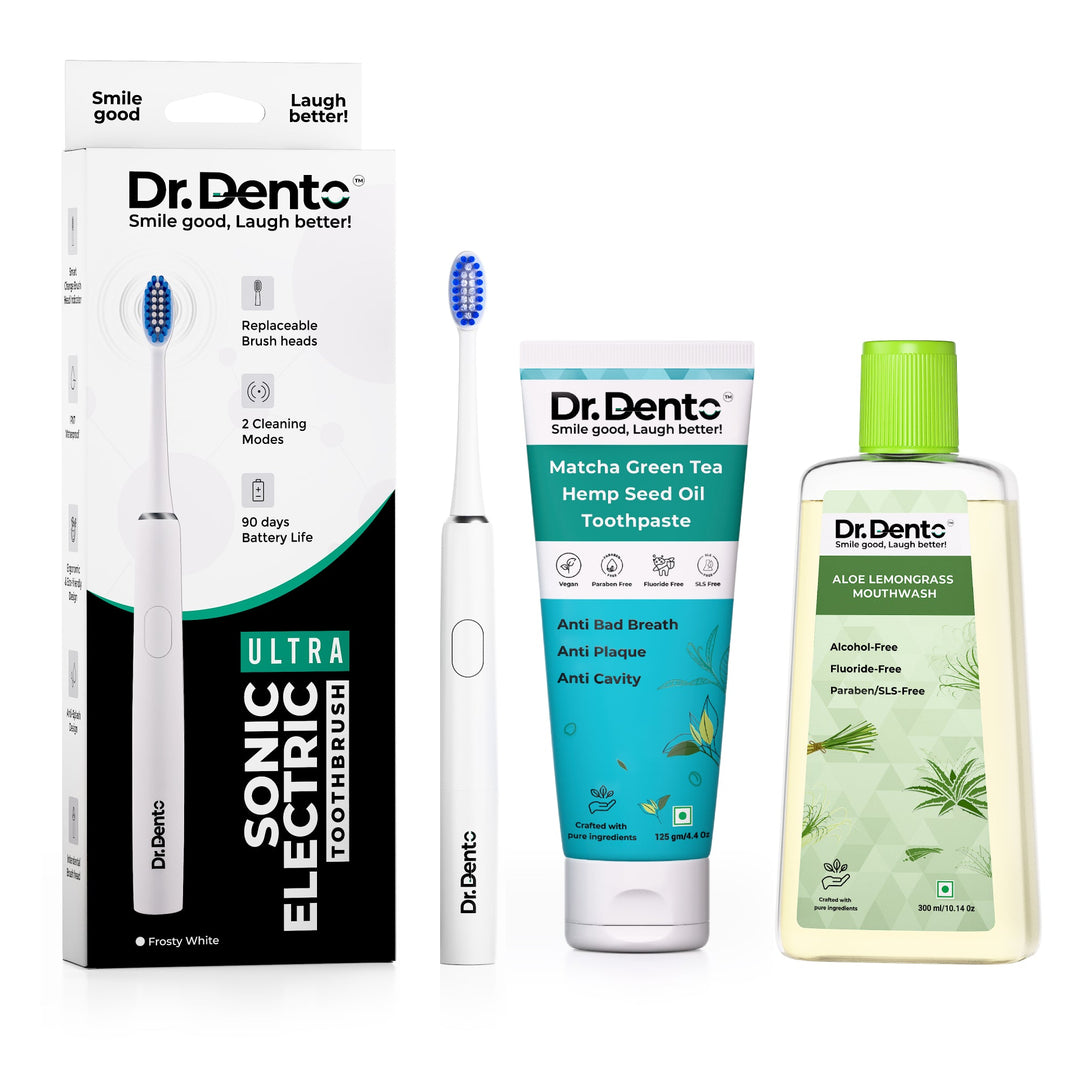 Complete Oral Care Essentials (Ultra Toothbrush, Toothpaste & Mouthwash)