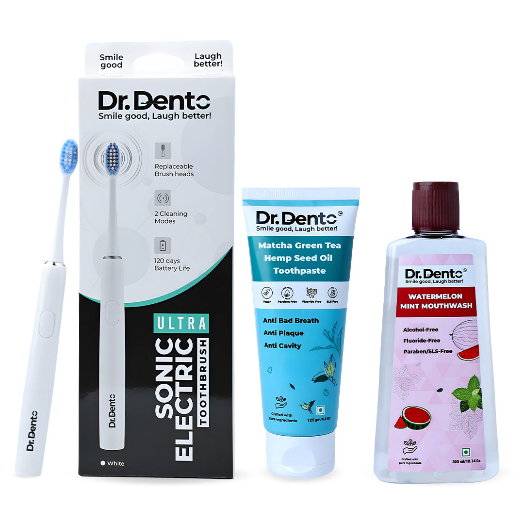 Complete Oral Care Essentials (Ultra Toothbrush, Toothpaste & Mouthwash)