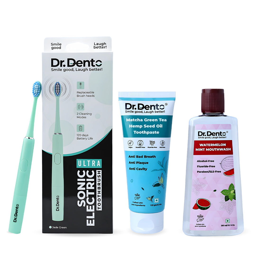 Complete Oral Care Essentials (Ultra Toothbrush, Toothpaste & Mouthwash)