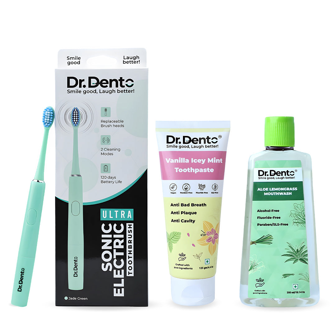 Complete Oral Care Essentials (Ultra Toothbrush, Toothpaste & Mouthwash)