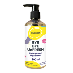 Undergarment Liquid Wash Detergent -Bye Bye UnFresh | Plant-based Bioactives | Geranium and Lavender | Removes Tough Stains | No Toxic Residue | Germ Protection