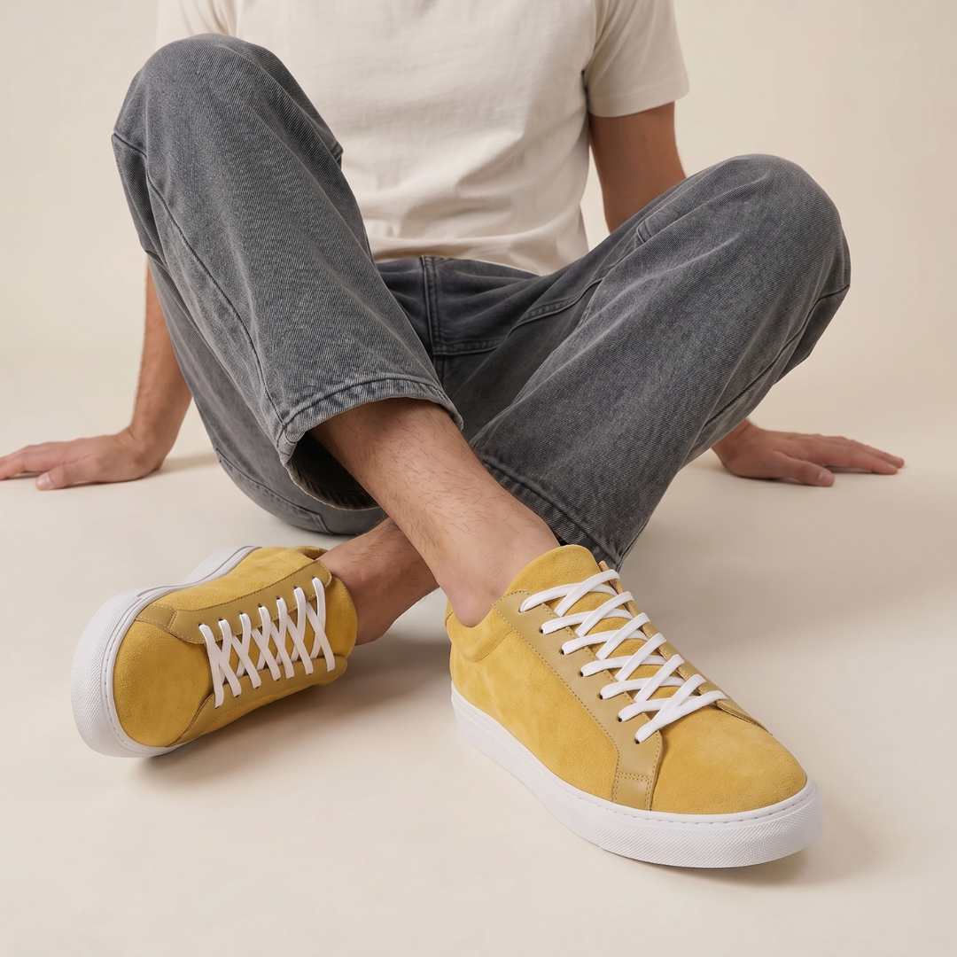 UNO Light Tan Casual Lace-Up Sneakers