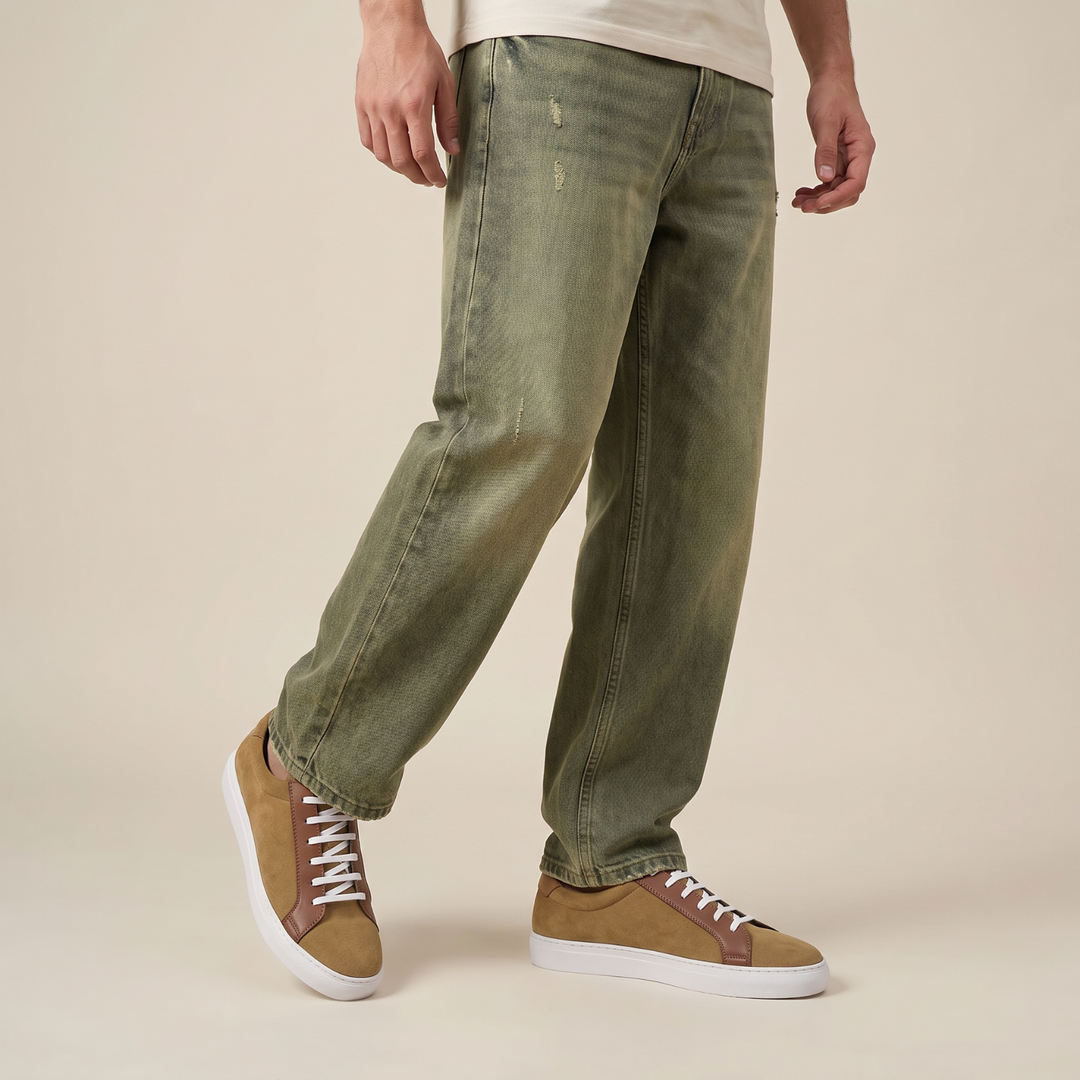 UNO Sand Brown Casual Lace-Up Sneakers