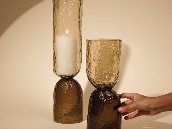 Muun Home Axel Textured Glass Decorative Object