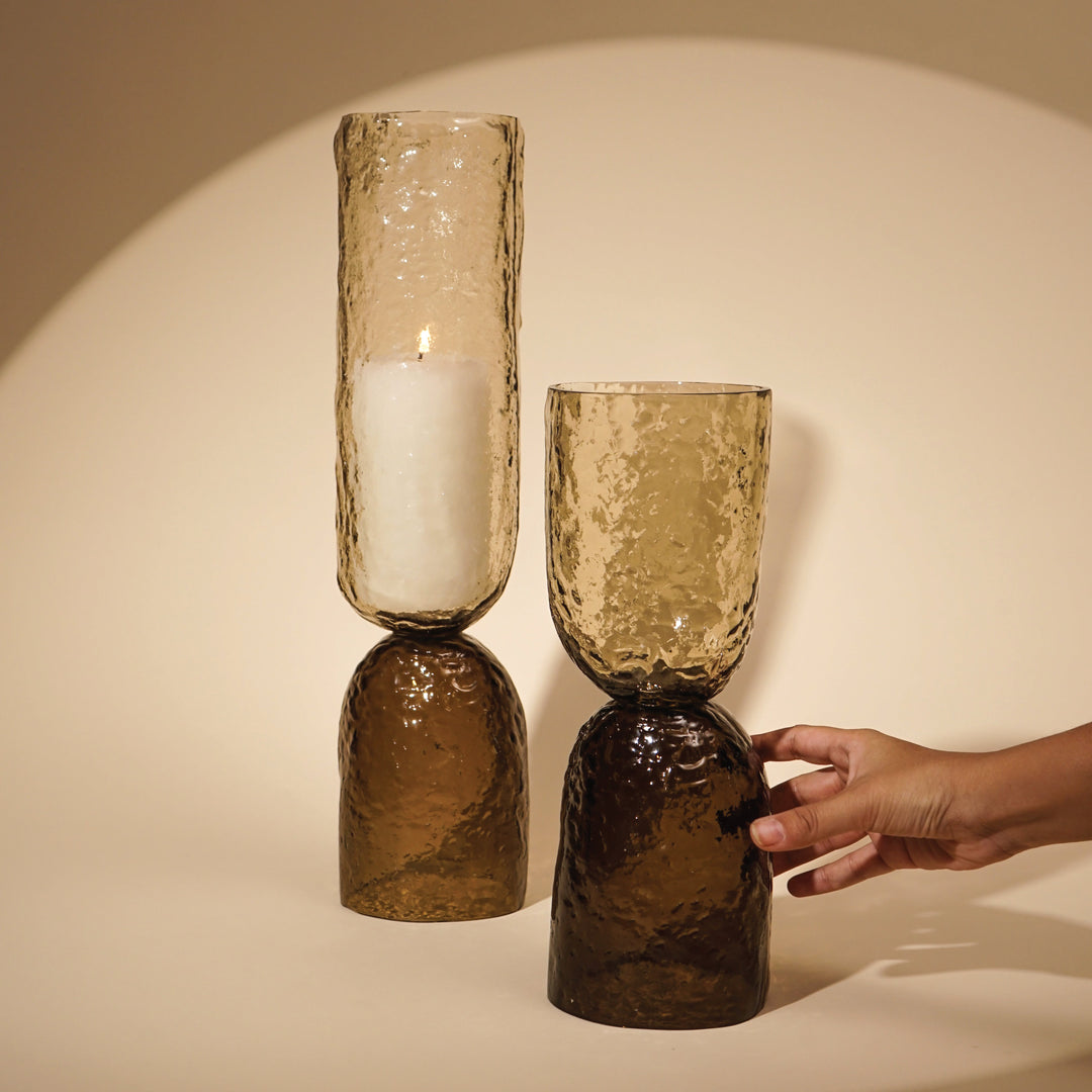 Muun Home Axel Textured Glass Decorative Object