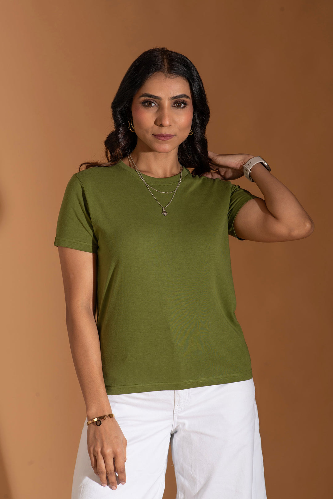 Bambians Earthy Emerald Everyday Bamboo Tee