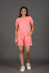 Bambians Blazing Rose Bamboo Shorts Co-ord Set