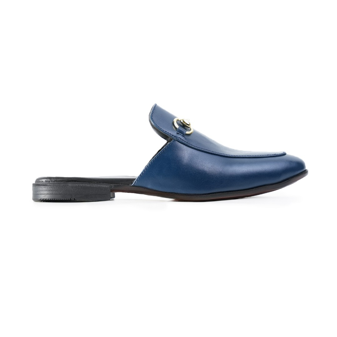 Monkstory Horsebit Classic Mules - Blue
