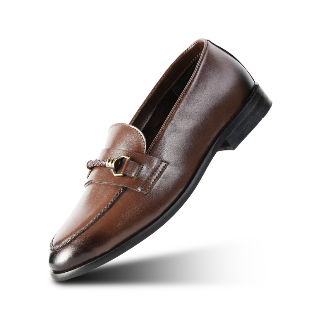 Monkstory Braided-Bit Horsebit Loafers – Burnished Brown