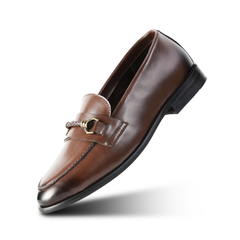 Monkstory Braided-Bit Horsebit Loafers – Burnished Brown